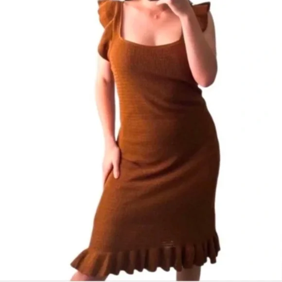 House of Harlow 1960 knit crochet dress - Picture 3 of 6